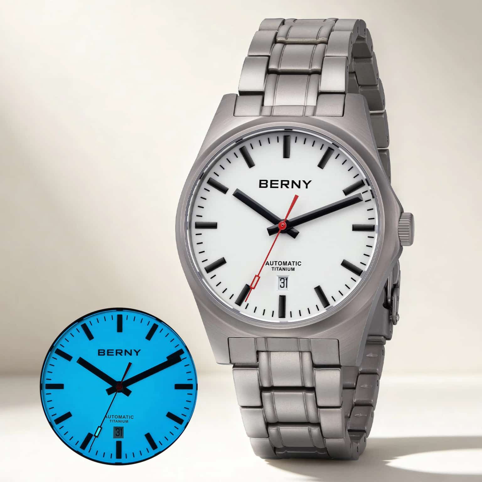 BERNY BERNY-Men Automatic Titanium Watch