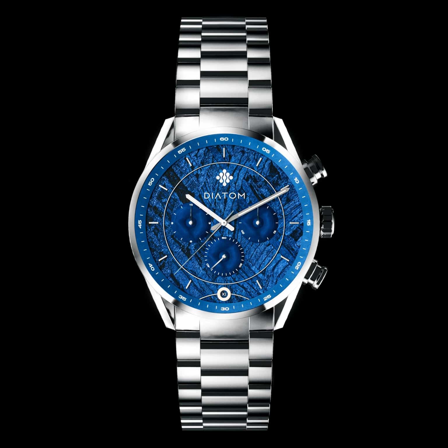Diatom Watches Blue Dot MkII Meteorite Dial