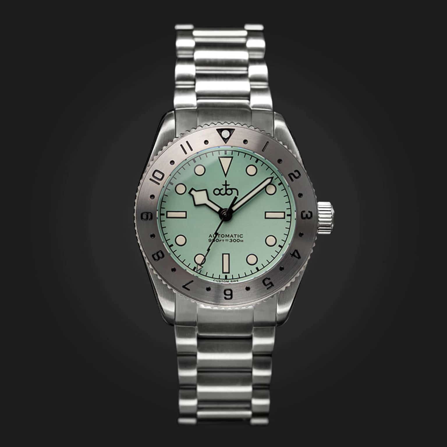 Octon Watches Lunar Blue Watch with Stainless Steel Bracelet