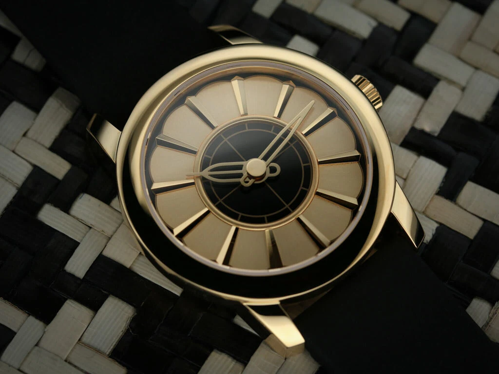 Cincinnati Watch Company Union Terminal Mechanical Watch, Gold (PVD)