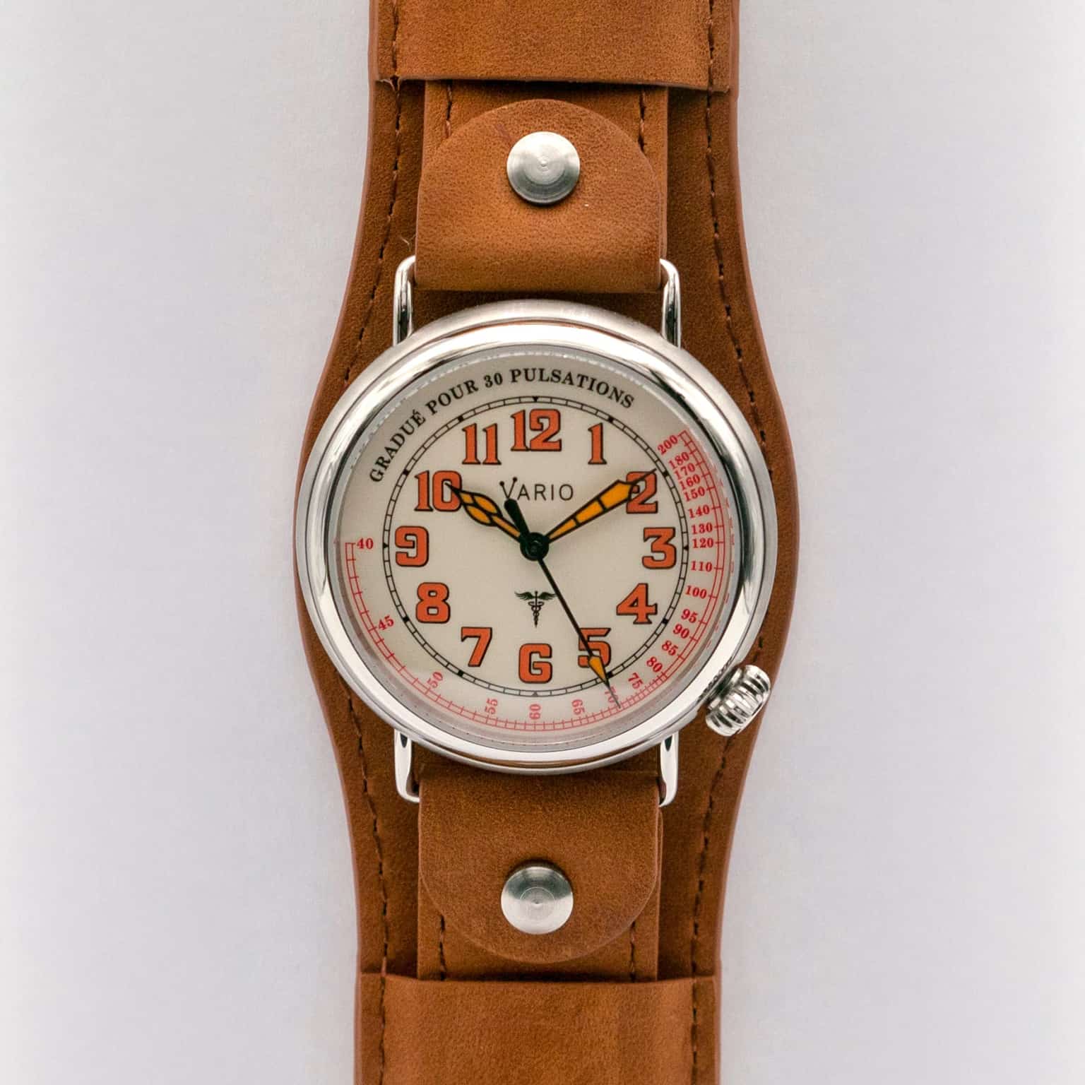 Vario 1918 Medic Cream Dial with Orange Lume