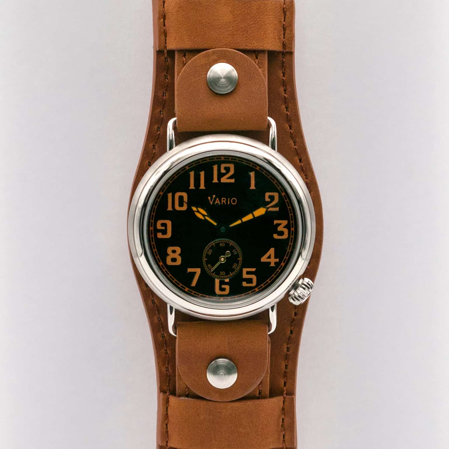 Vario 1918 Trench Black Dial with Orange Lume Watch