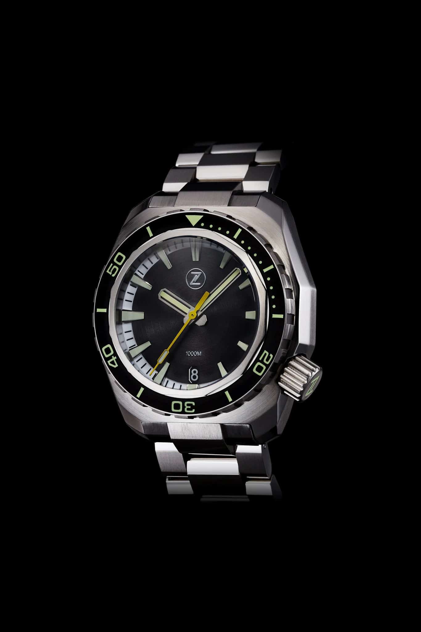 Zelos Hammerhead 1000m Diver Steel