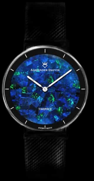 Alexander Dauvin Gatsby Cliff Blue Opal Watch – 36mm