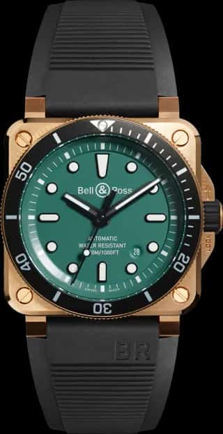 Bell & Ross BR-03 Diver Black & Green Bronze