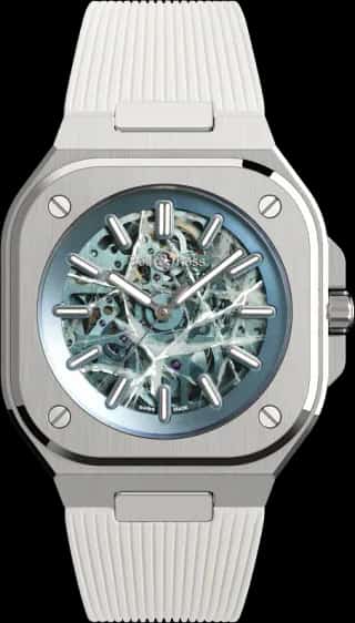Bell & Ross BR-05 Skeleton Arctic Blue