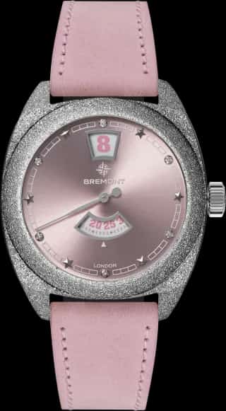 Bremont Terra Nova Jumping Hour 35mm Frosted Pink