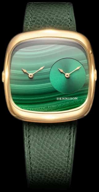 Dennison Malachite & Green Sunray In Gold