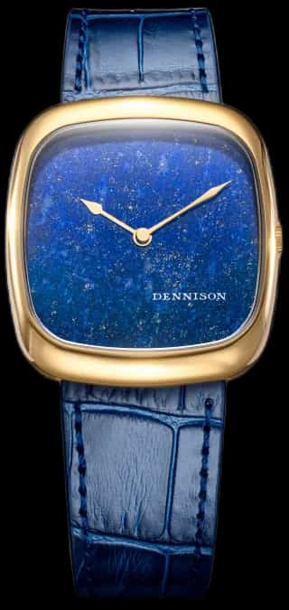 Dennison Natural Stone Lapis Lazuli In Gold
