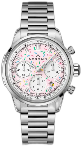 Norqain Freedom Chrono 40mm Enjoy Life Sprinkles Pink