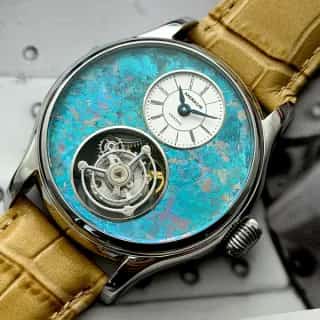 Merkur 100% Tourbillon Watch (Off-center dial)
