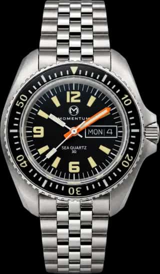 Momentum Sea Quartz 30 Heritage - Black Dial [38mm]
