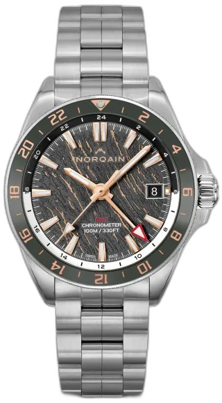 Norqain NEVEREST GMT Glacier 41mm Grey Gold