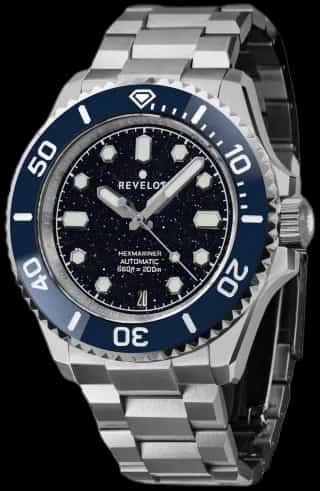 Revelot Hexmariner 39 Blue Aventurine Steel