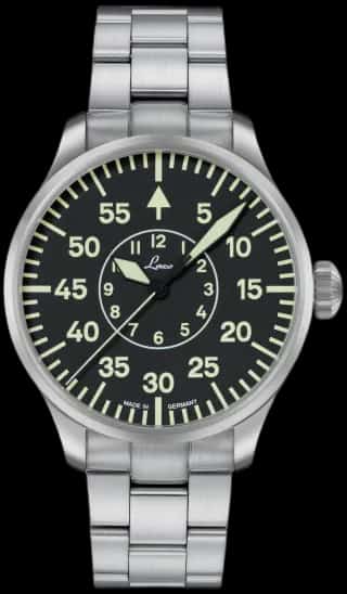 Santurce Laco Aachen 42 MB Black Dial with Bracelet