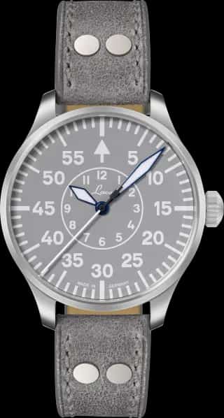 Santurce Laco Aachen Grau 39 Grey Dial Leather Strap