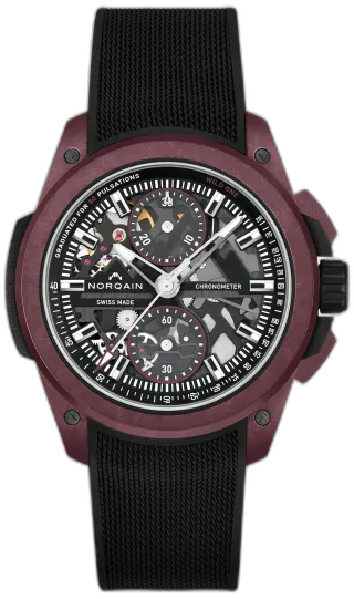 Norqain Wild ONE Skeleton Chrono 42mm Burgundy Limited Edition