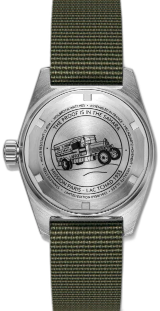 Wolbrook Green Nylon & Leather Strap 38mm