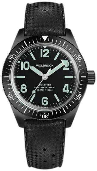 Wolbrook Green Rubber Strap