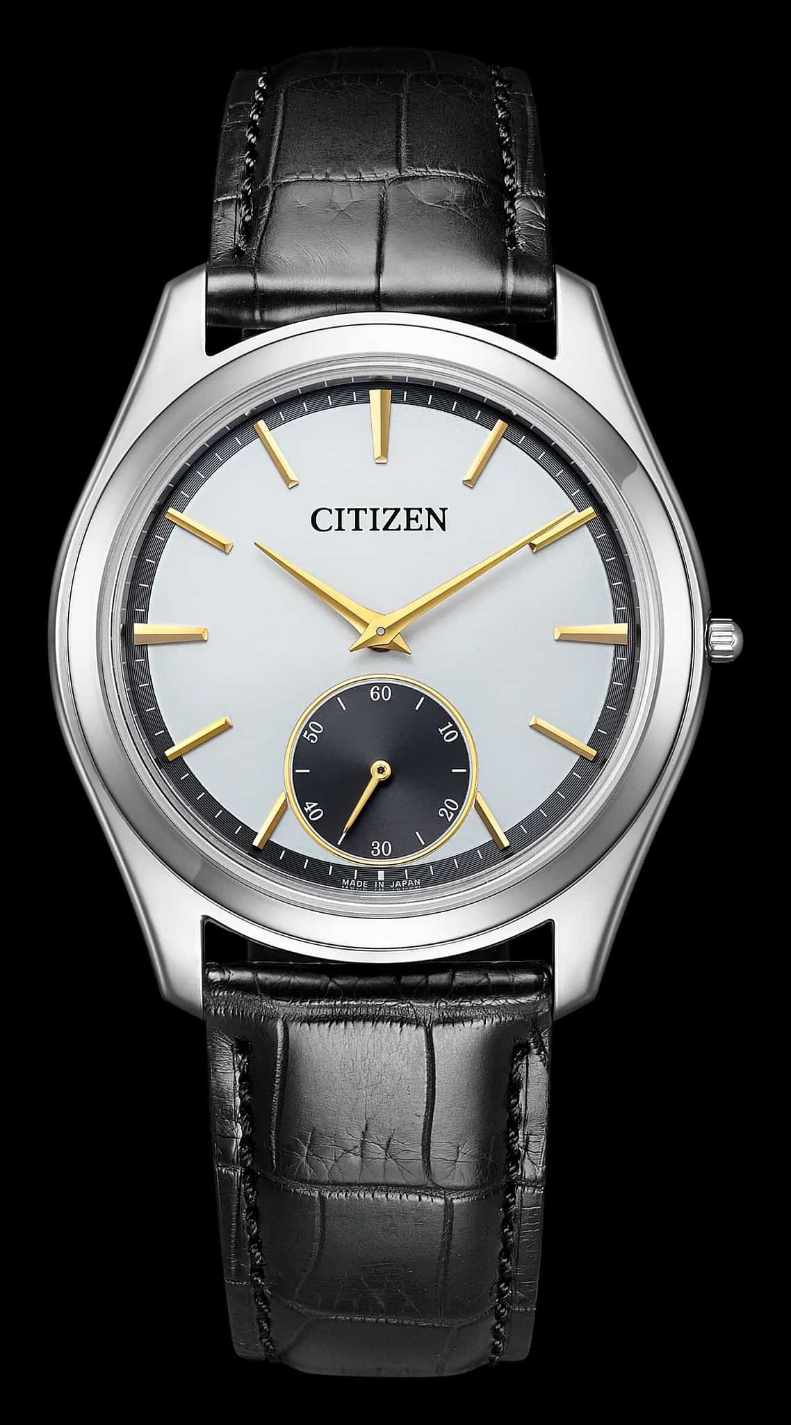Citizen Eco-Drive One White Dial Crocodile Strap AQ5010-01A