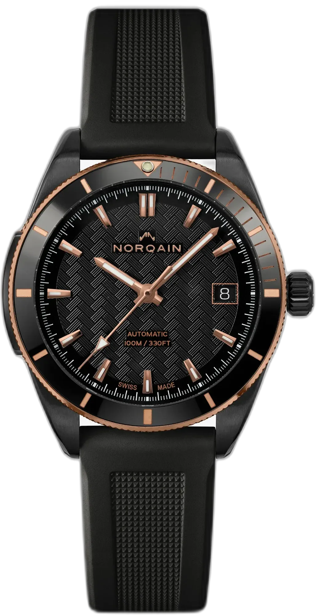 Norqain Adventure Sport 37mm DLC Gold — alternative to anOrdain Model 2