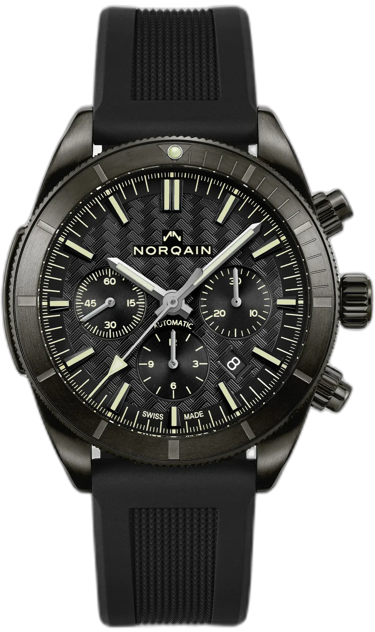 Norqain Adventure Sport Chrono 44mm DLC — alternative to Christopher Ward Twelve X Black Shadow