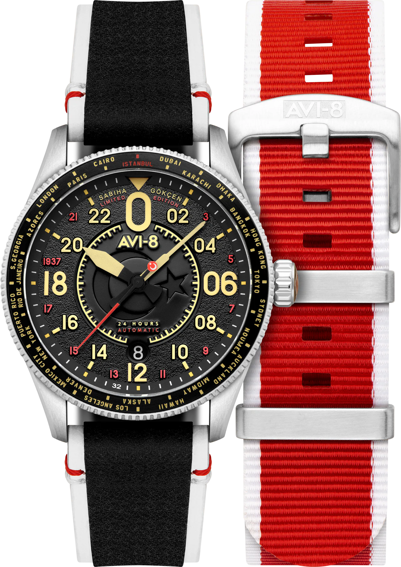 AVI-8 Gökçen Black — alternative to AVI-8 Pilot Grey