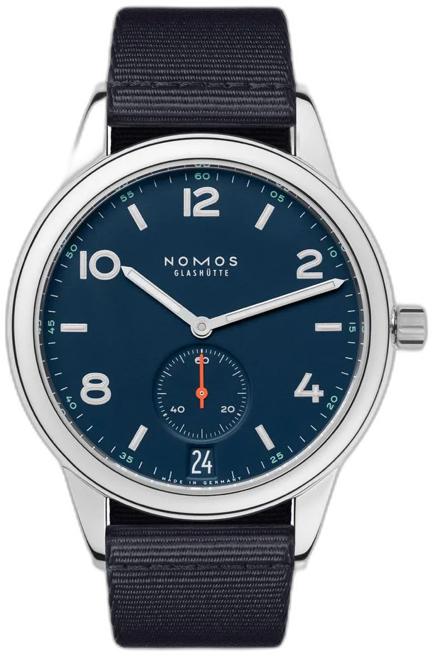 NOMOS Glashütte Club automatic date Atlantic — alternative to Christopher Ward The Twelve 40 (Ti)