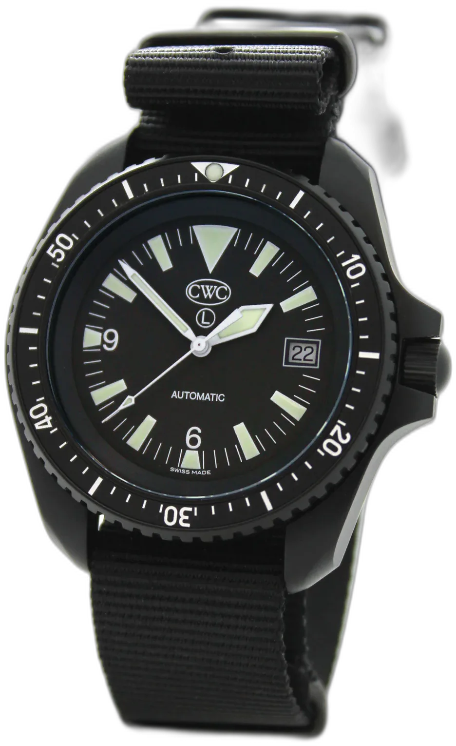 CWC Automatic Divers Watch Mk.2 Black with Date — alternative to Baltic Aquascaphe Titanium