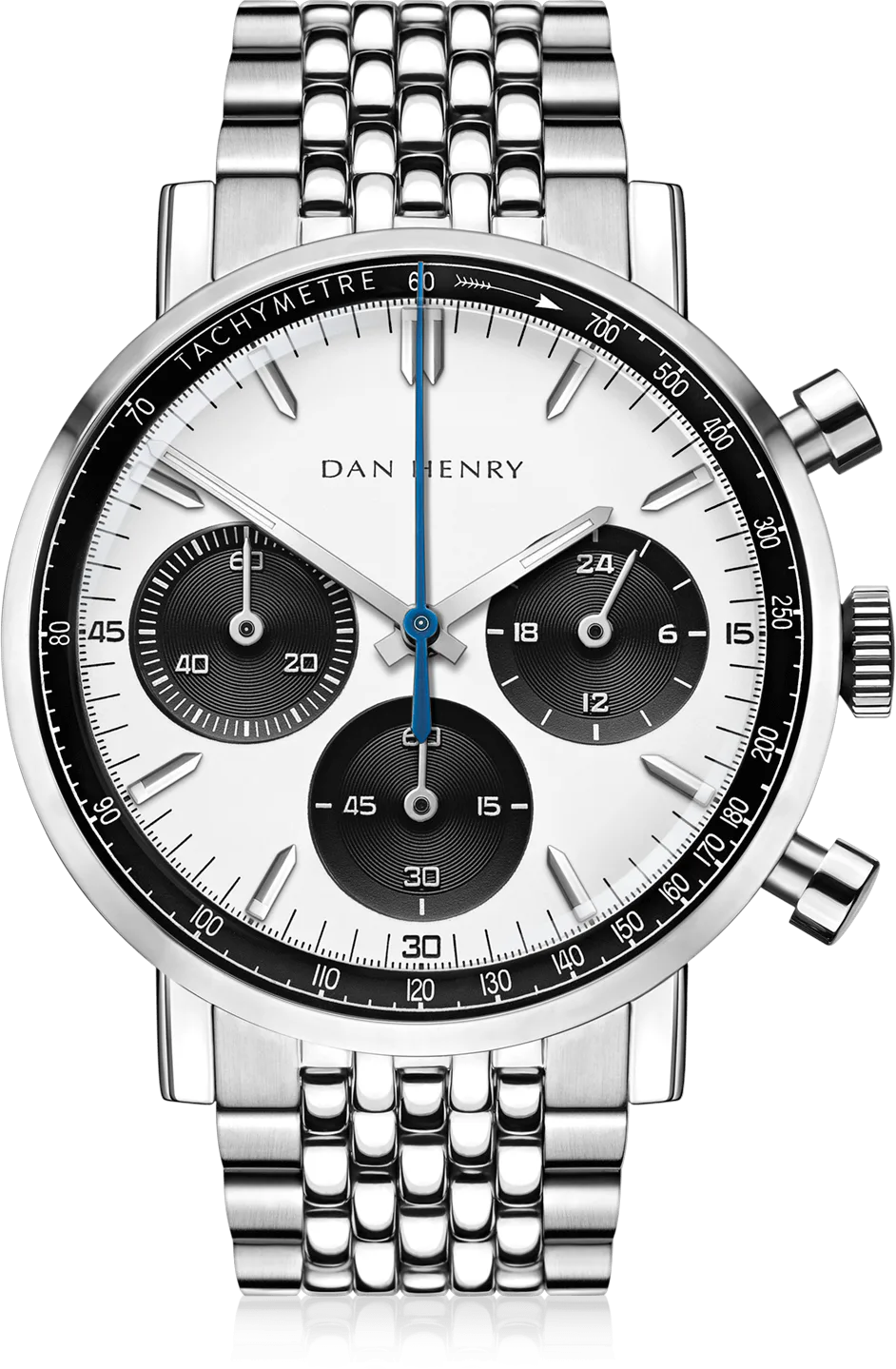 Dan Henry White Panda Tricompax — alternative to Brew Watch Co PVD Black