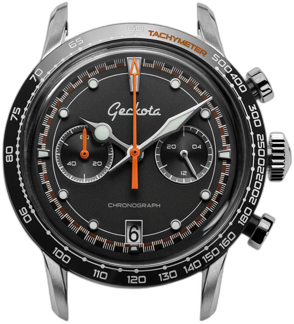 Geckota Black and Orange — alternative to Brew Watch Co PVD Black