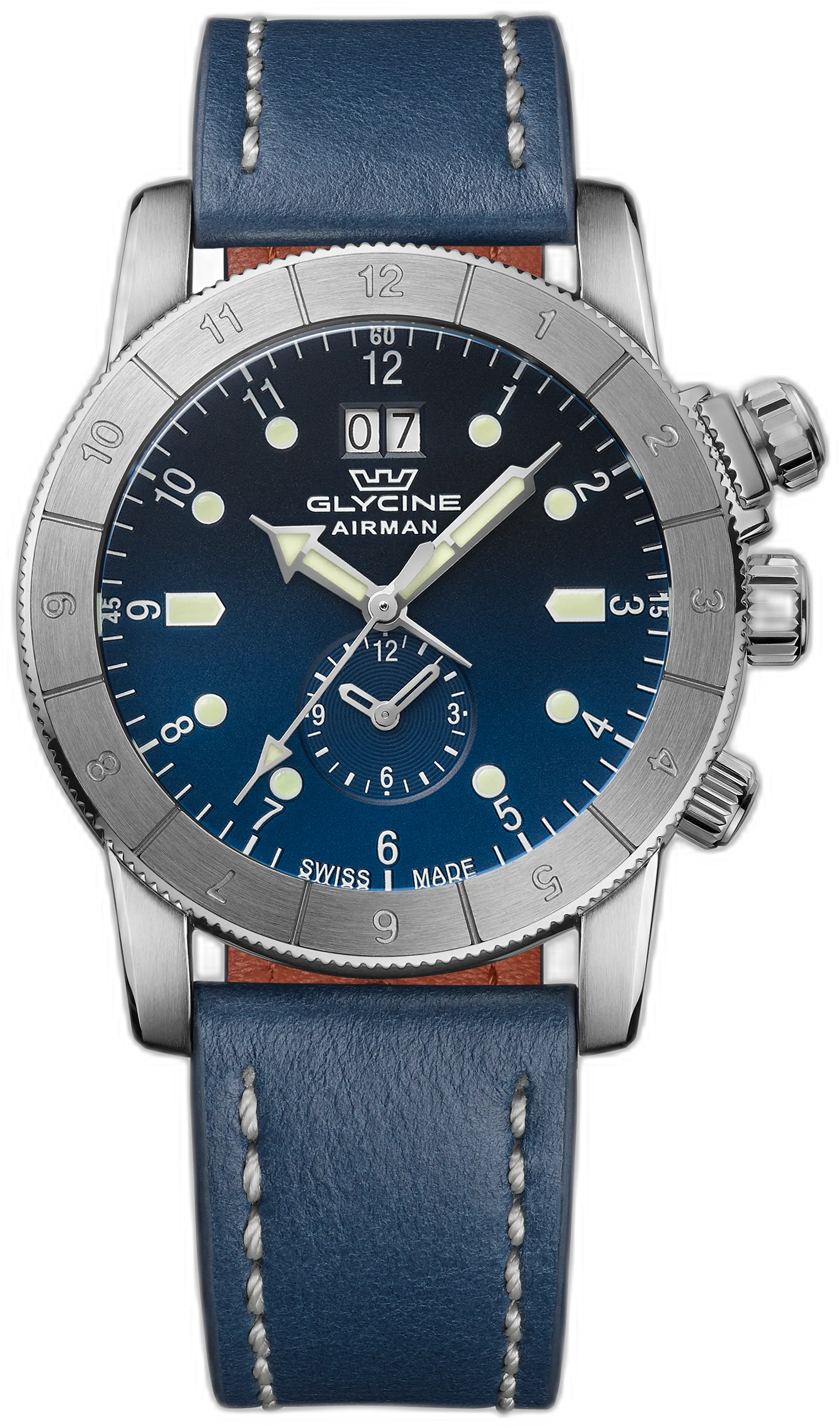 Glycine Airman GMT Dual Time — alternative to Bell & Ross BR-S black matte