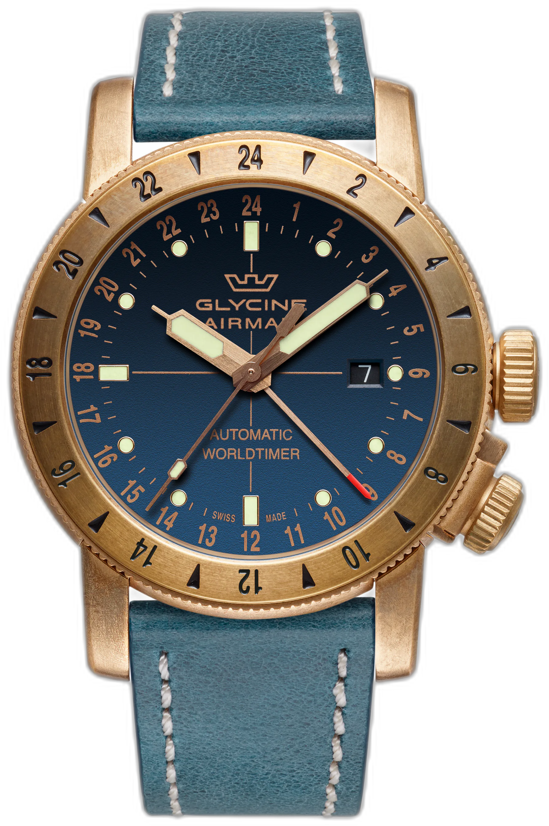 Glycine Airman Bronze GMT — alternative to Christopher Ward The Twelve 660