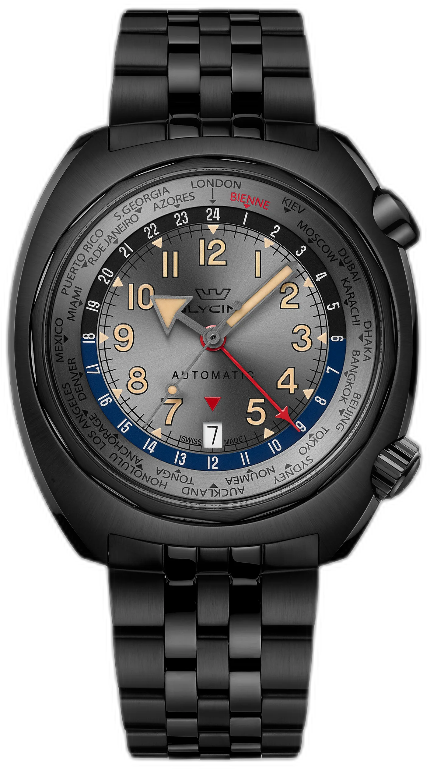 Glycine Airman SST GMT — alternative to Christopher Ward Twelve X Black Shadow