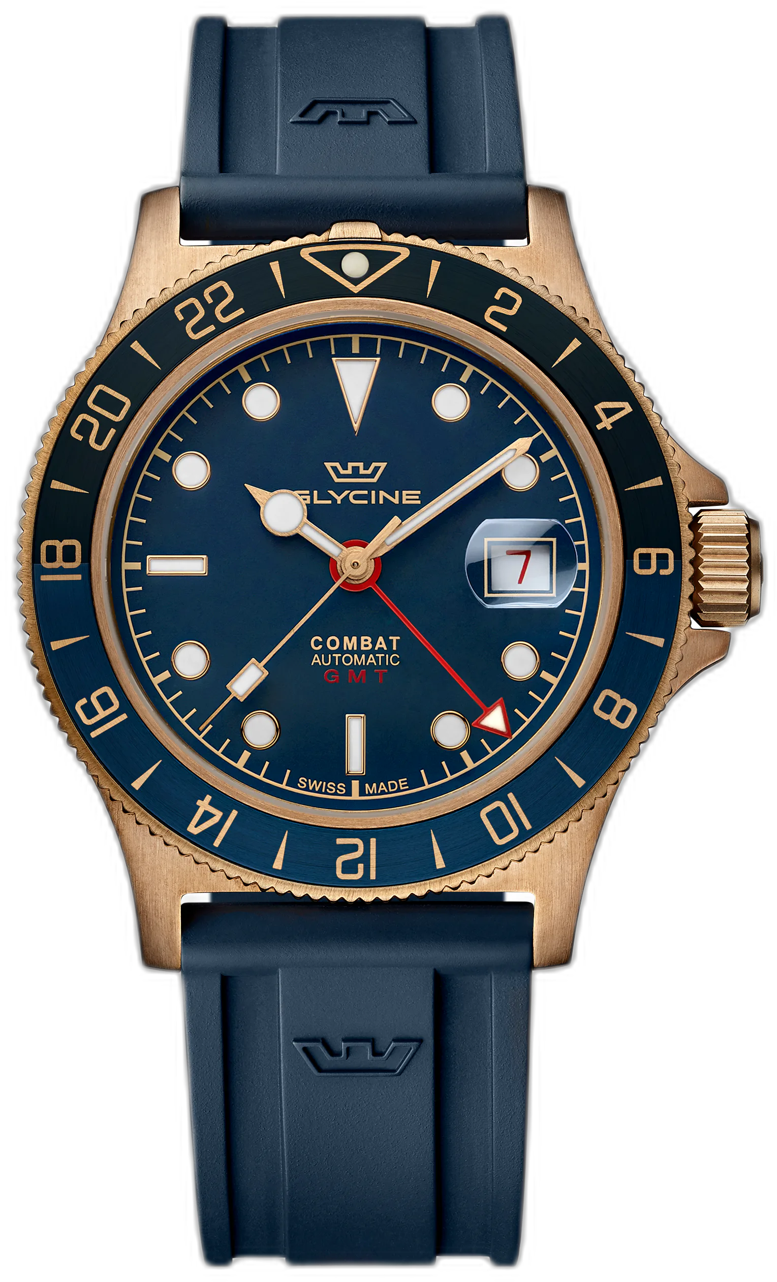 Glycine Combat Sub Sport GMT Bronze — alternative to Christopher Ward The Twelve 40 (Ti)