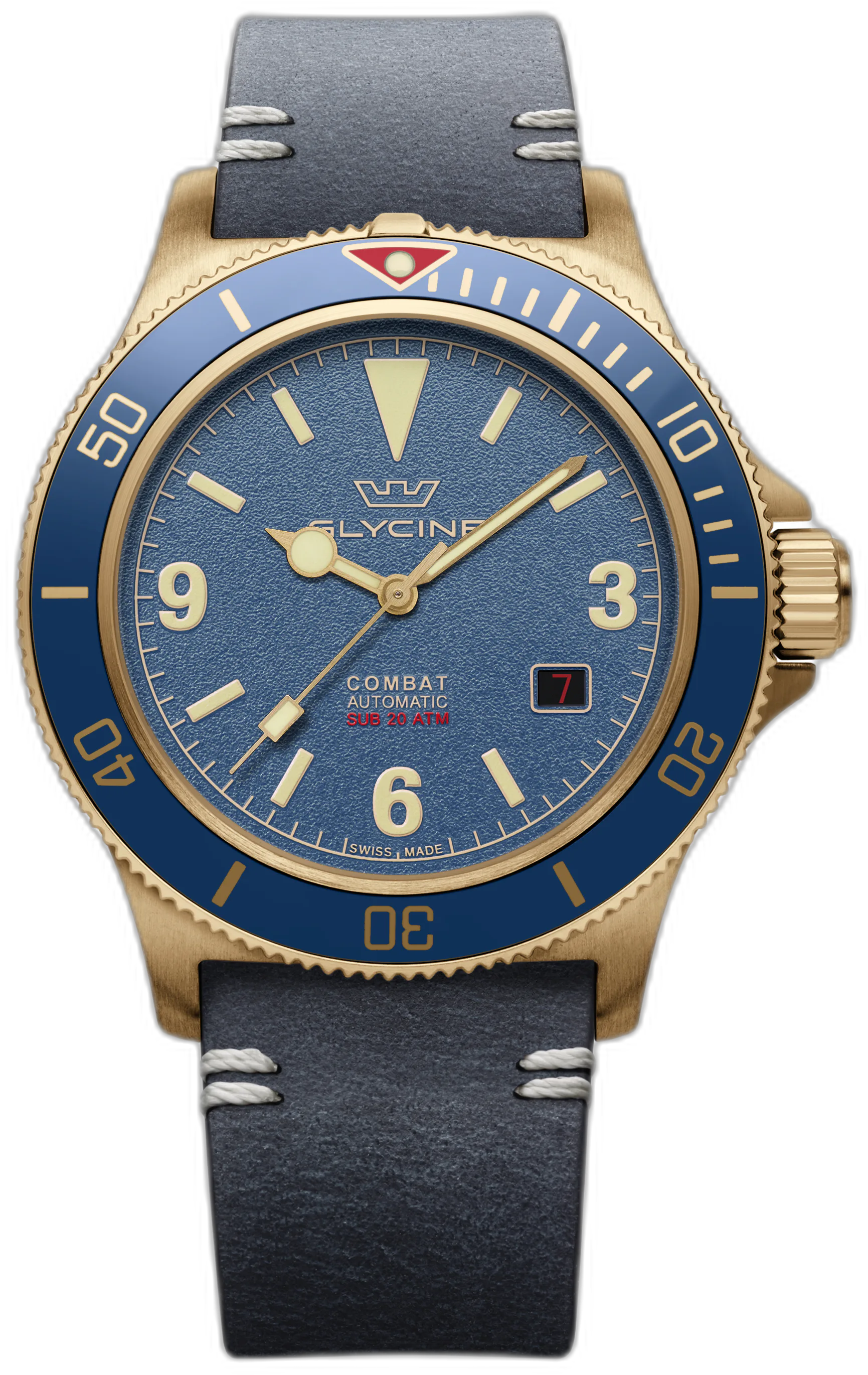 Glycine Combat Sub Vintage Bronze — alternative to anOrdain Model 1