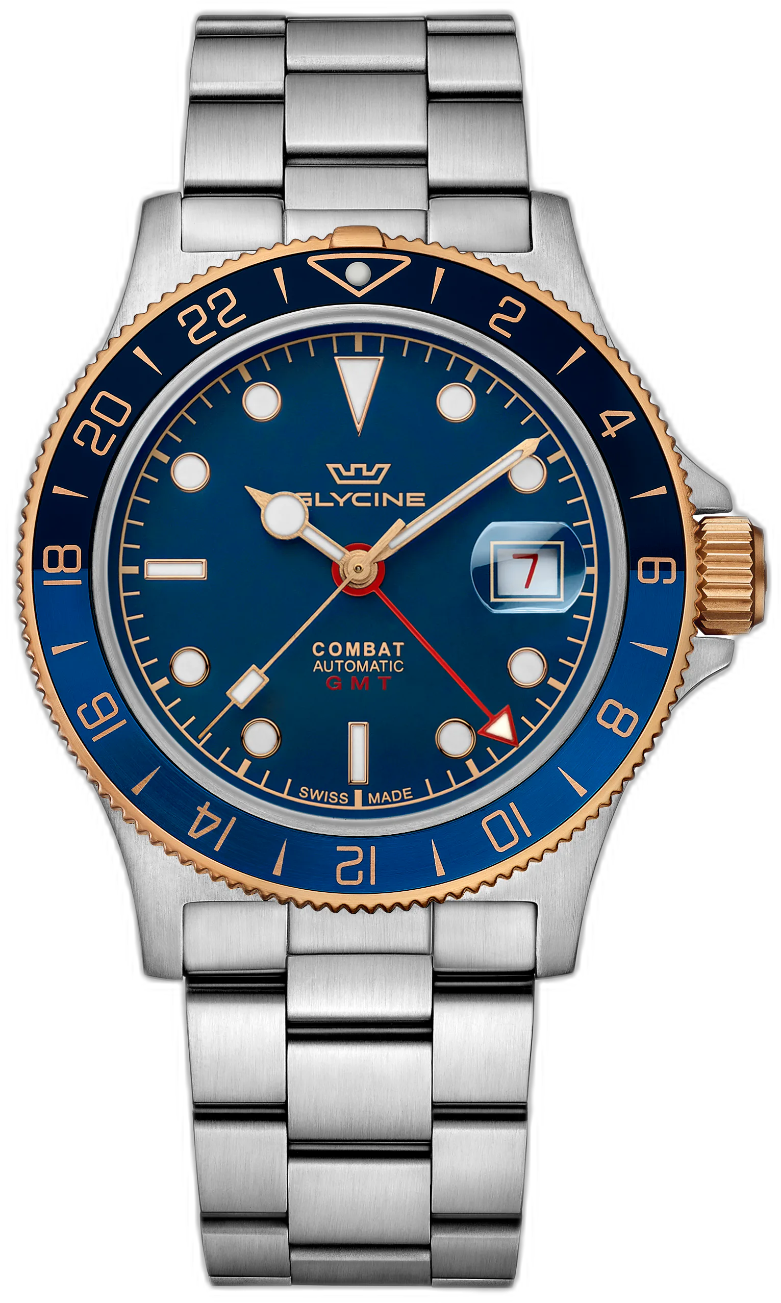 Glycine Combat Sub Sport GMT — alternative to Christopher Ward The Twelve 40 (Ti)