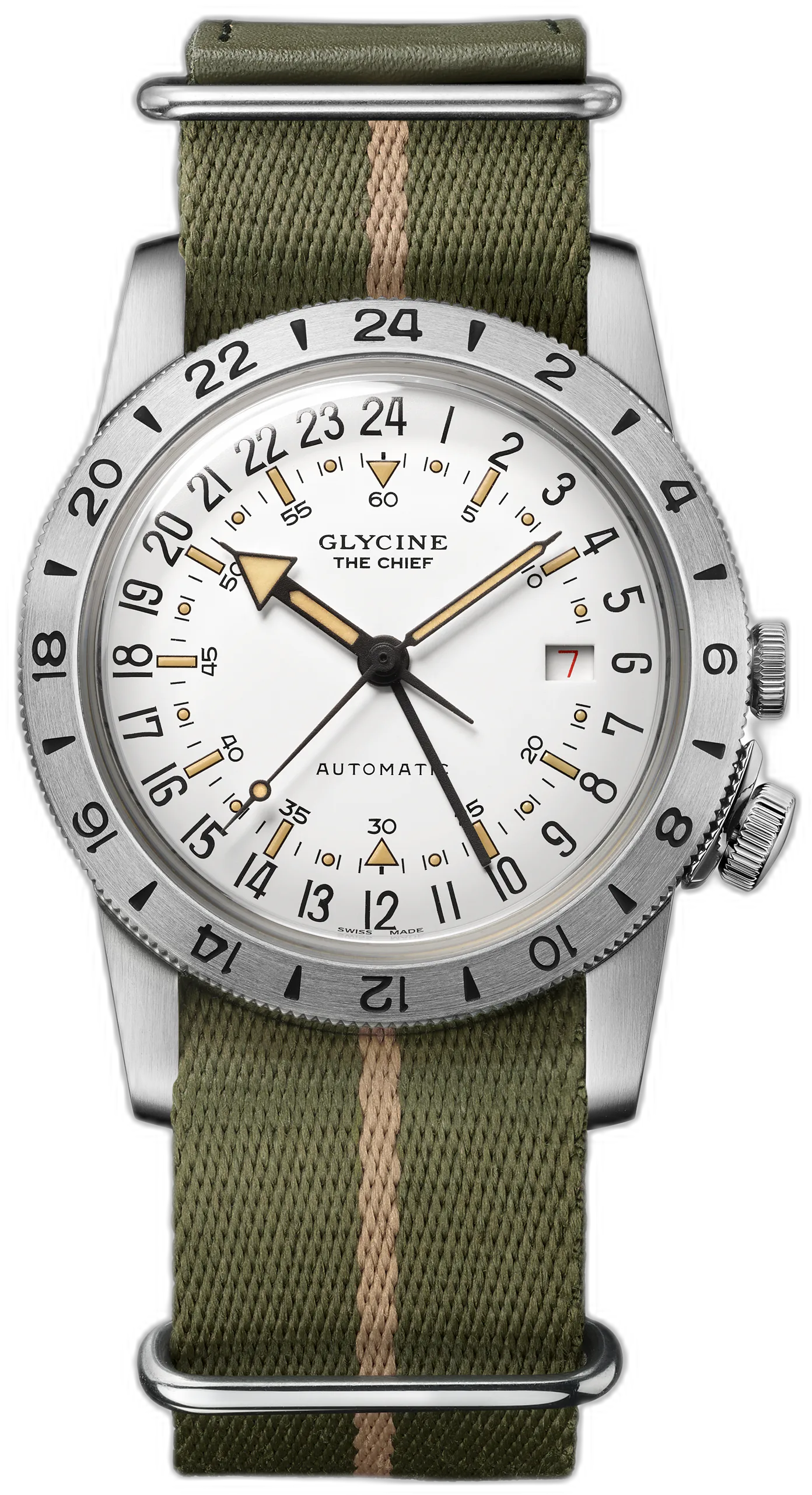 Glycine Airman Vintage The Chief GMT — alternative to Christopher Ward The Twelve