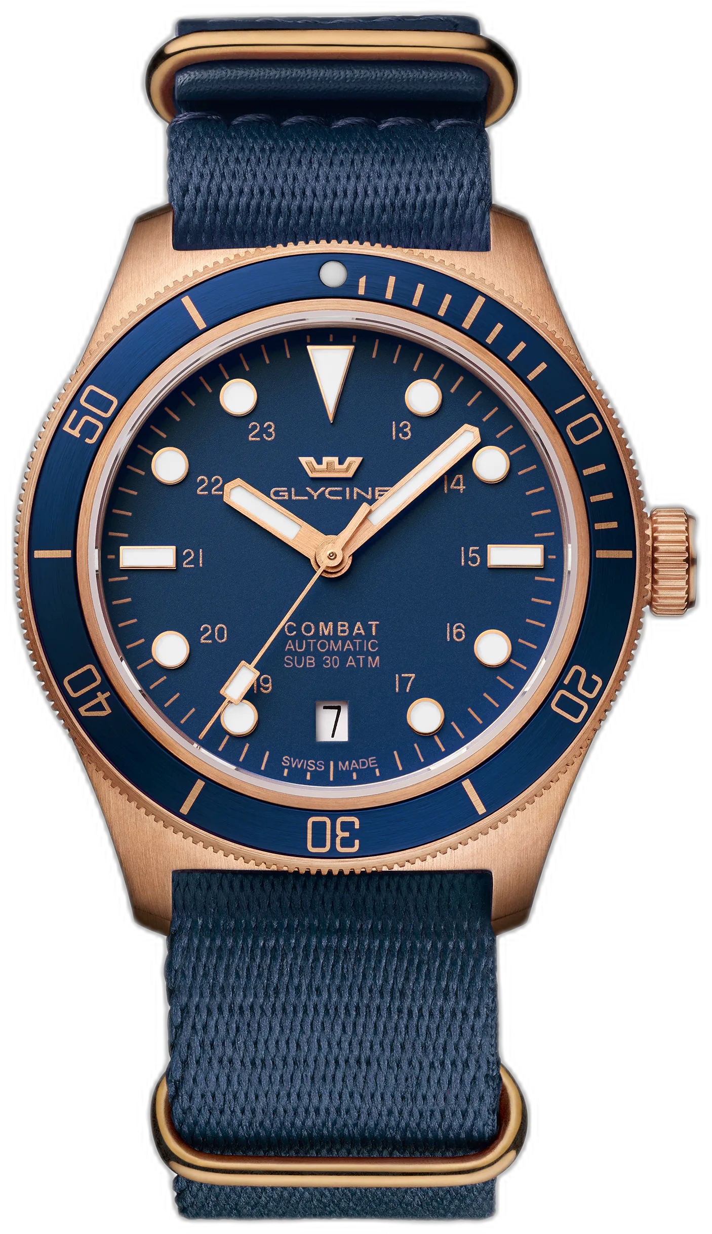 Glycine Combat Sub Sport Bronze — alternative to Christopher Ward The Twelve 40 (Ti)