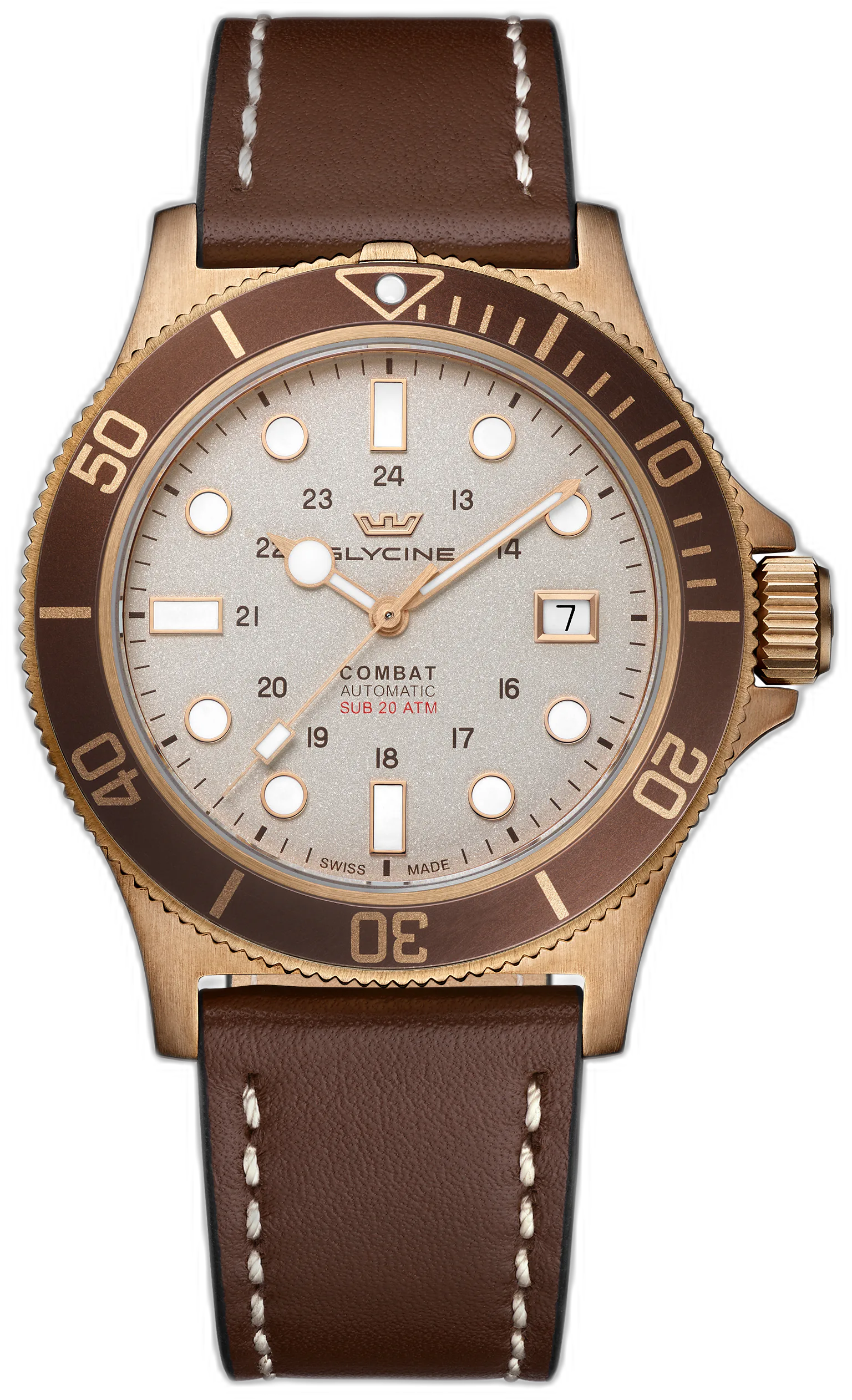 Glycine Combat Sub Bronze — alternative to Echo/Neutra Averau 39 3H