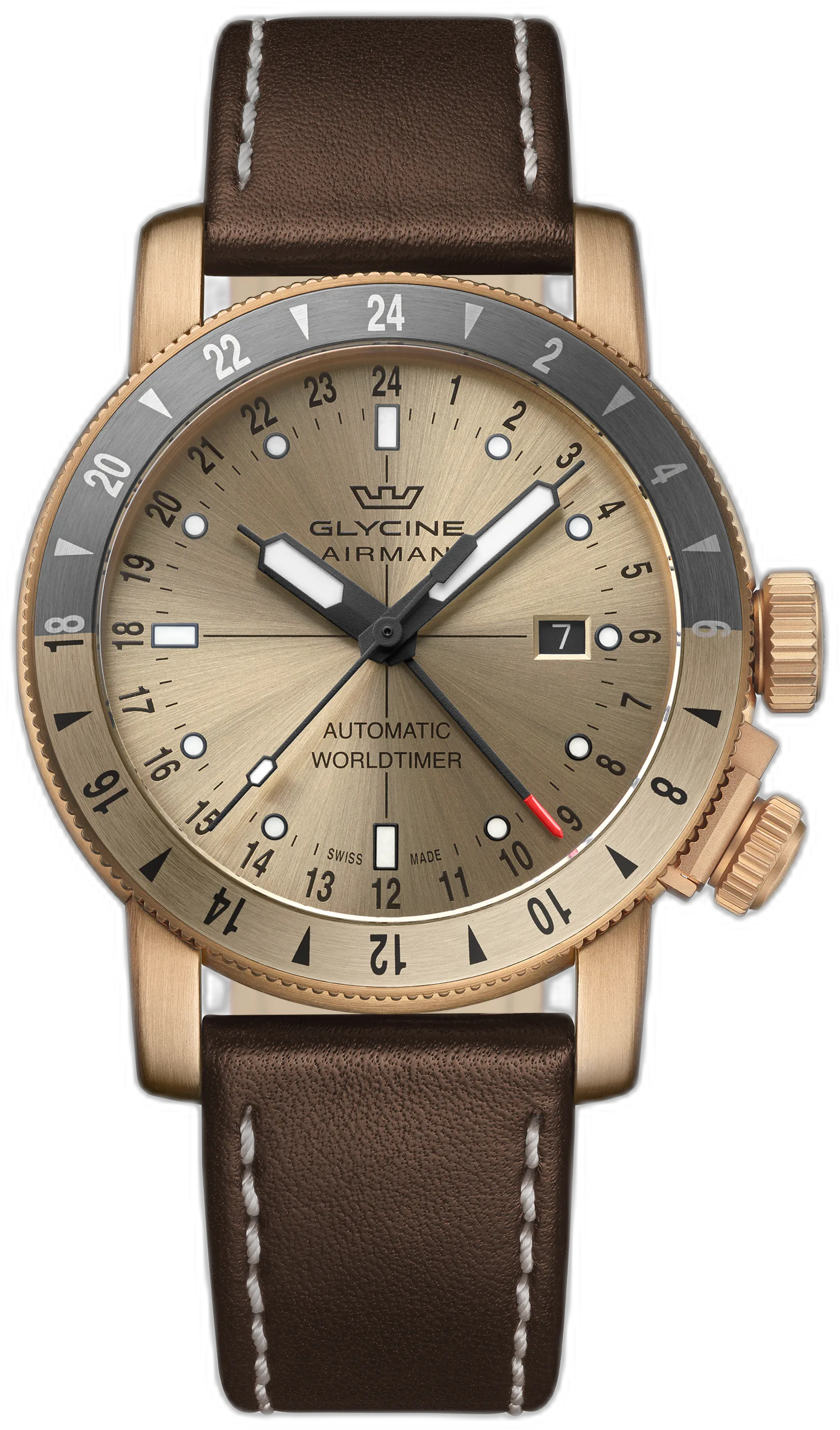 Glycine Airman Contemporary Bronze GMT — alternative to Christopher Ward Twelve X (Ti)