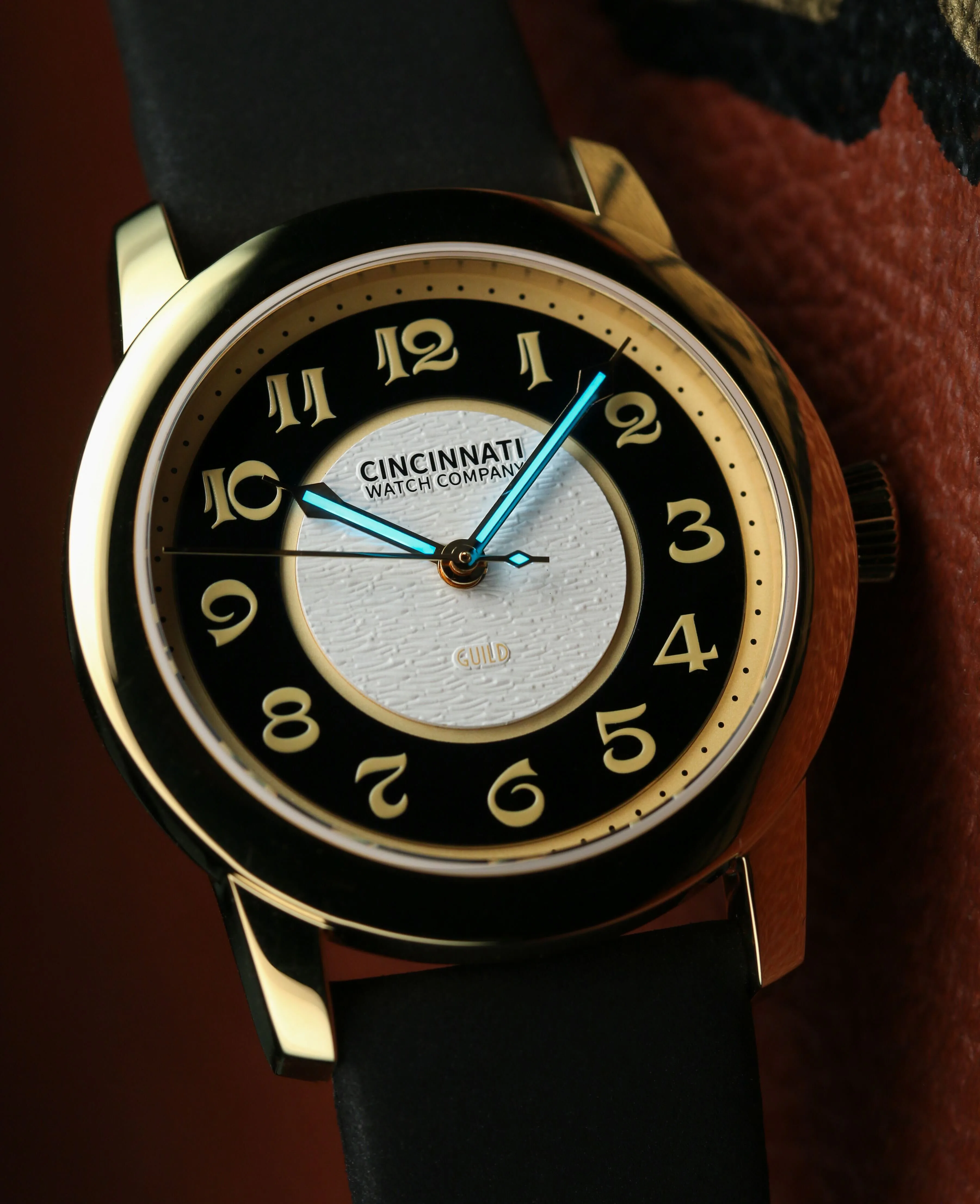 Cincinnati Watch Company Guild Mechanical Watch Gold PVD — alternative to KUOE OLD SMITH 90-007