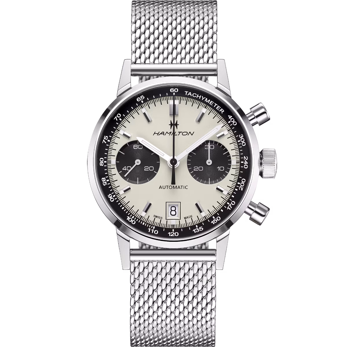 Hamilton American Classic Intra-Matic Auto Chrono — alternative to Islander Islander Bridgehampton Racing Chronograph with Asphalt Black Dial #ISL-234