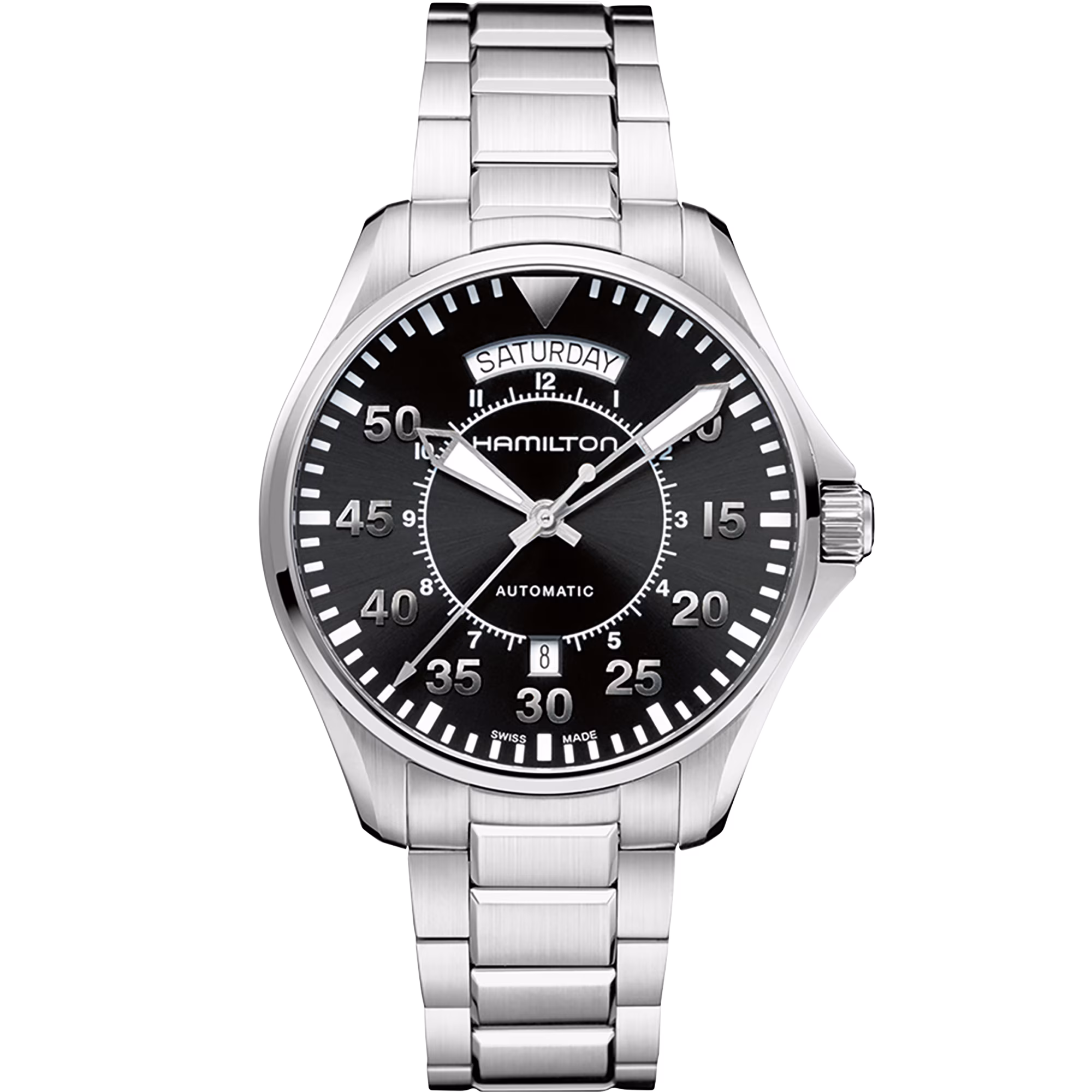 Hamilton Khaki Aviation Pilot Day Date Auto — alternative to AVI-8 Pilot Grey