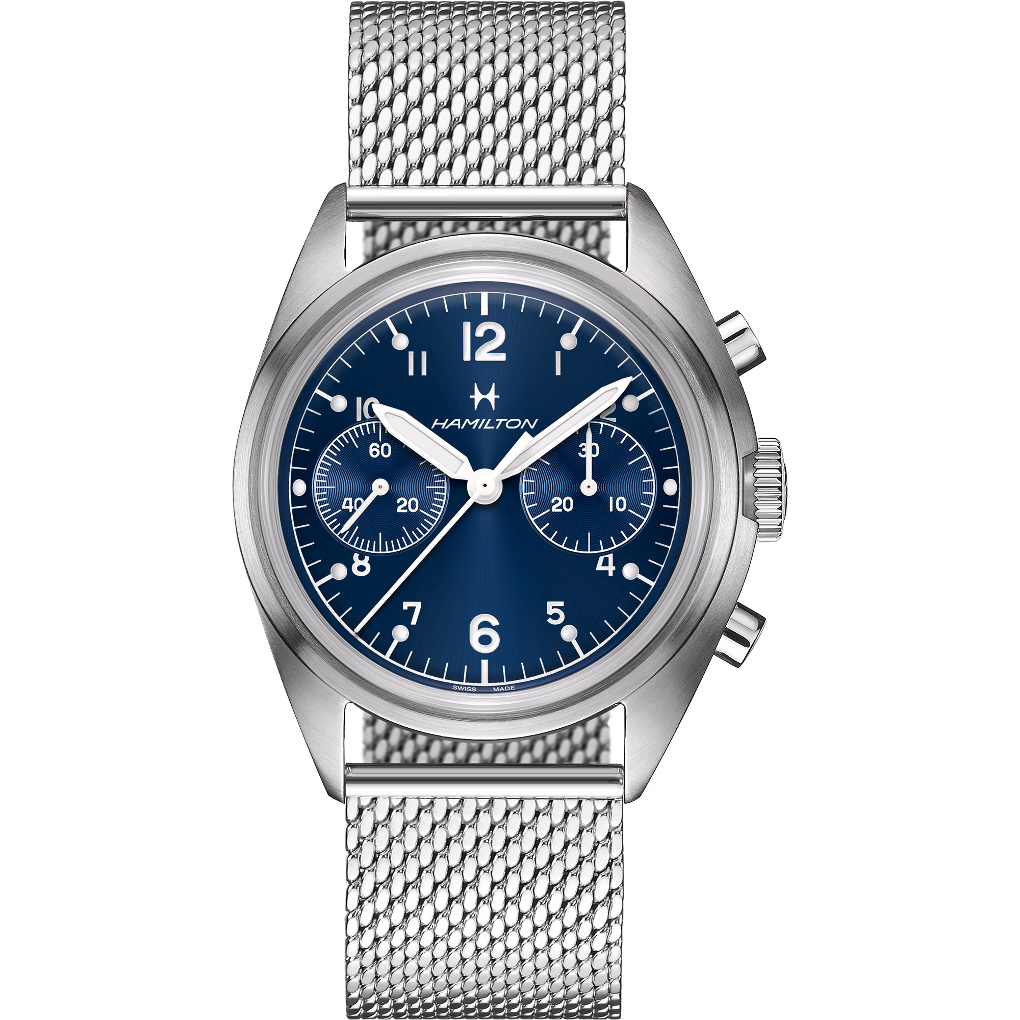 Hamilton Khaki Aviation Pilot Pioneer Mechanical Chrono — alternative to Vario White (Steel)