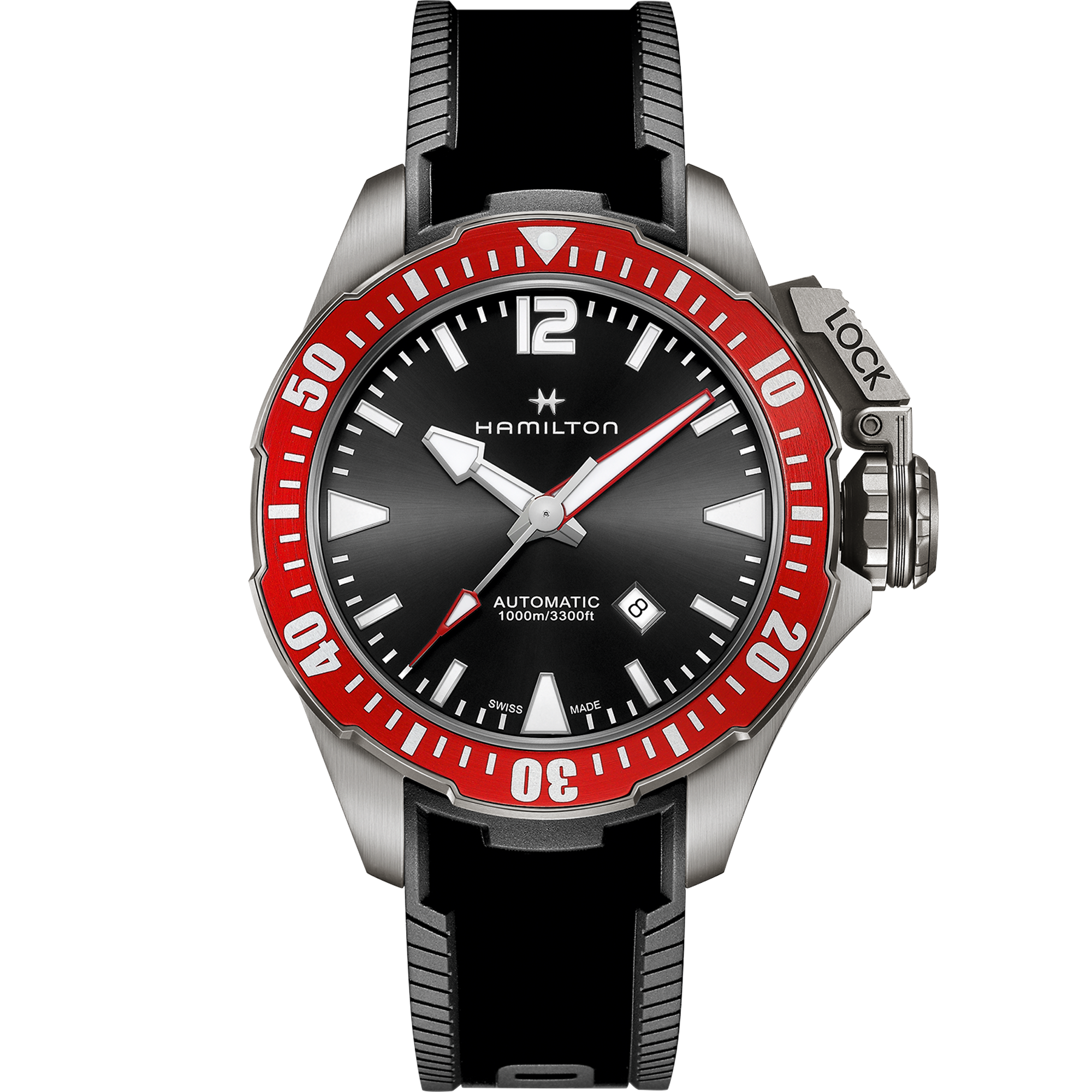 Hamilton Khaki Navy Frogman Titanium Auto — alternative to Bremont Black 43mm
