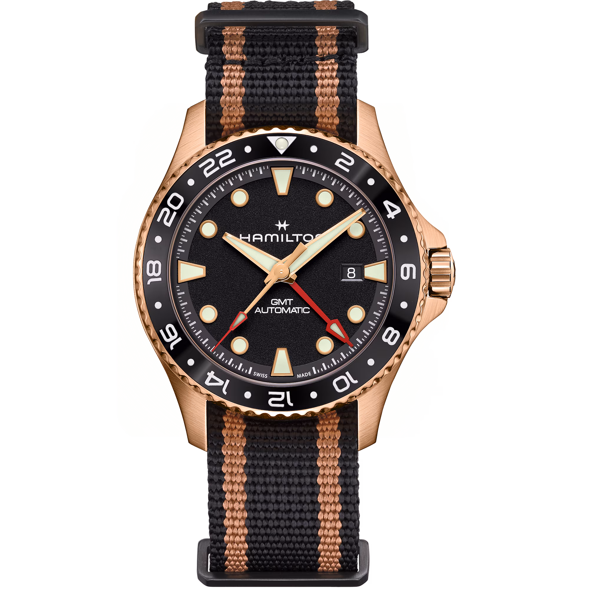 Hamilton Khaki Navy Scuba Automatic GMT 43mm Bronze — alternative to Baltic Aquascaphe Titanium