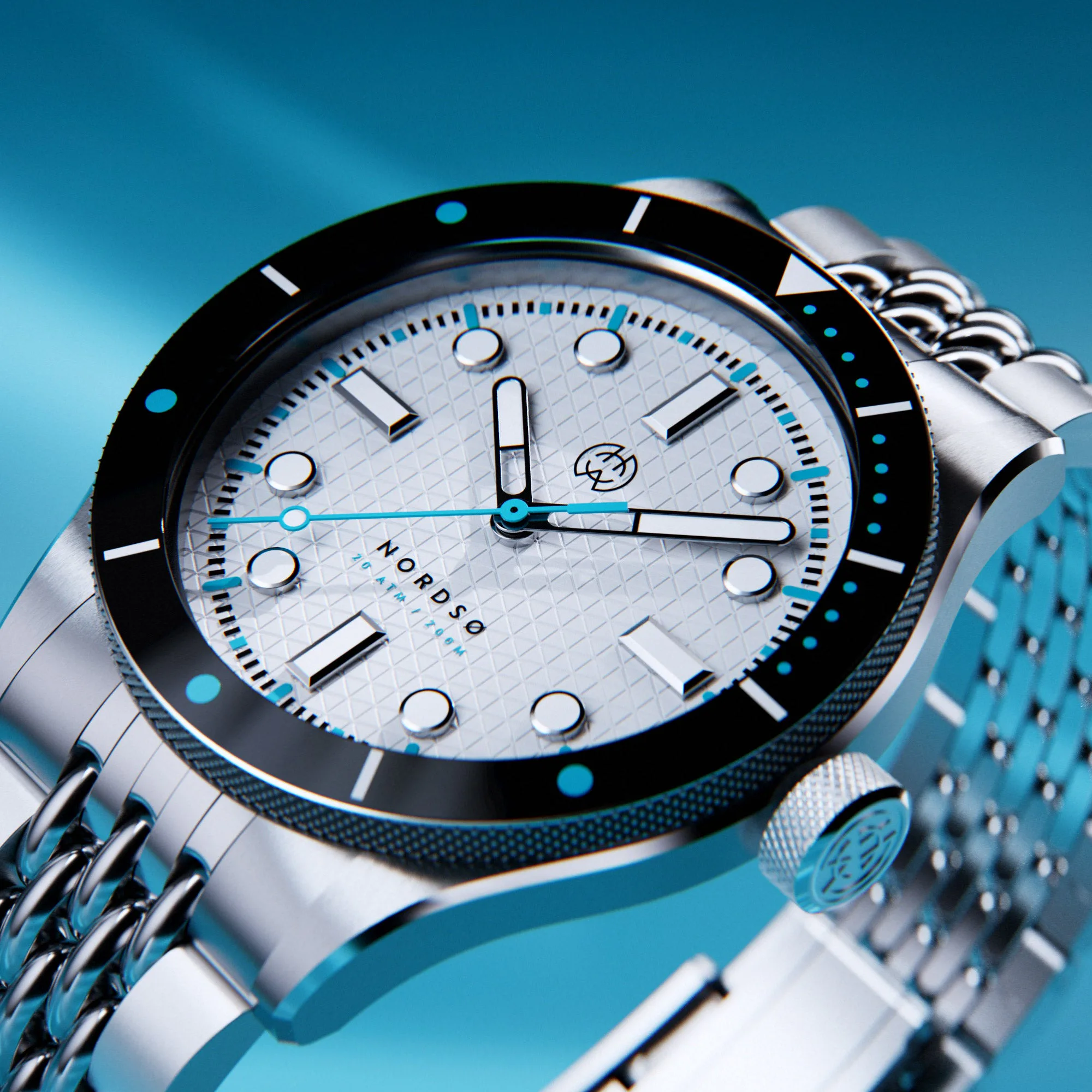 Henry Archer Polar White 40mm — alternative to Bremont RNLI Orange