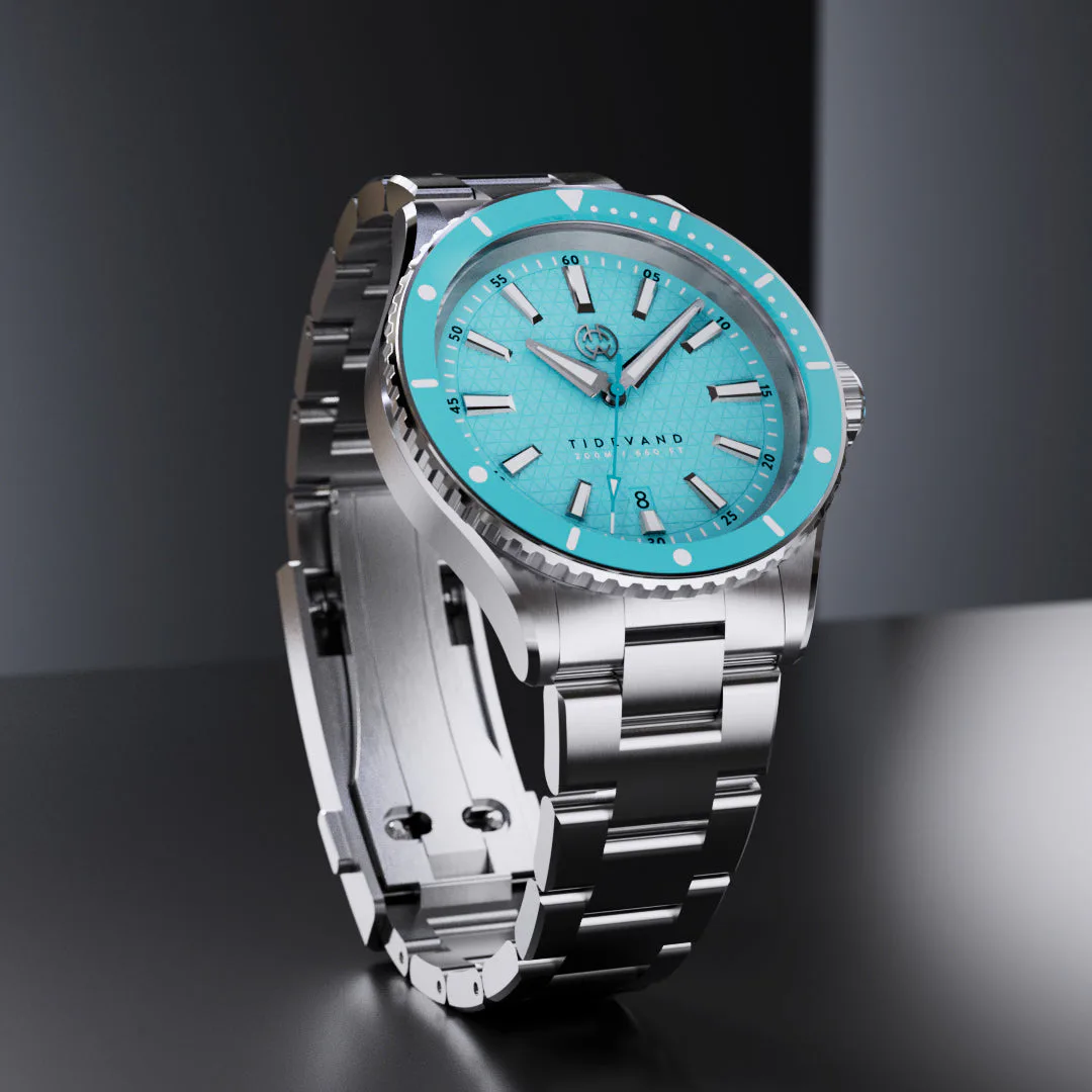 Henry Archer Trinity Grey 3-link 40mm — alternative to Bremont Blue / Green 40mm