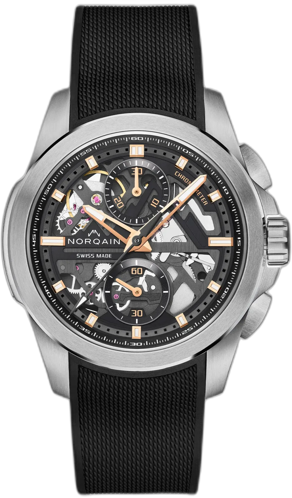 Norqain Independence Skeleton Chrono 42mm — alternative to Tudor Pelagos FXD Chrono